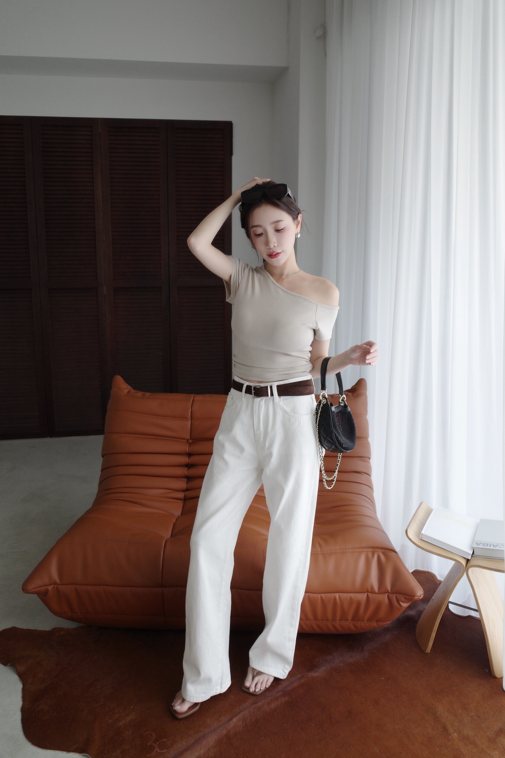 (預購)#AO06 挺版隨性直筒白褲