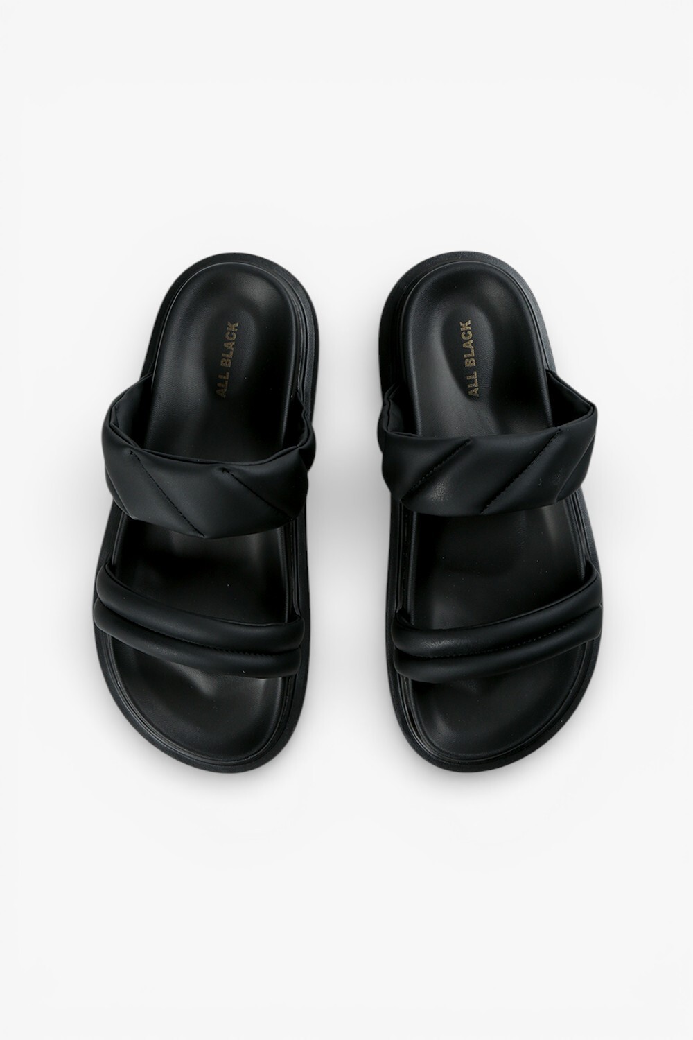 Tamsui 澎澎條帶增高涼鞋