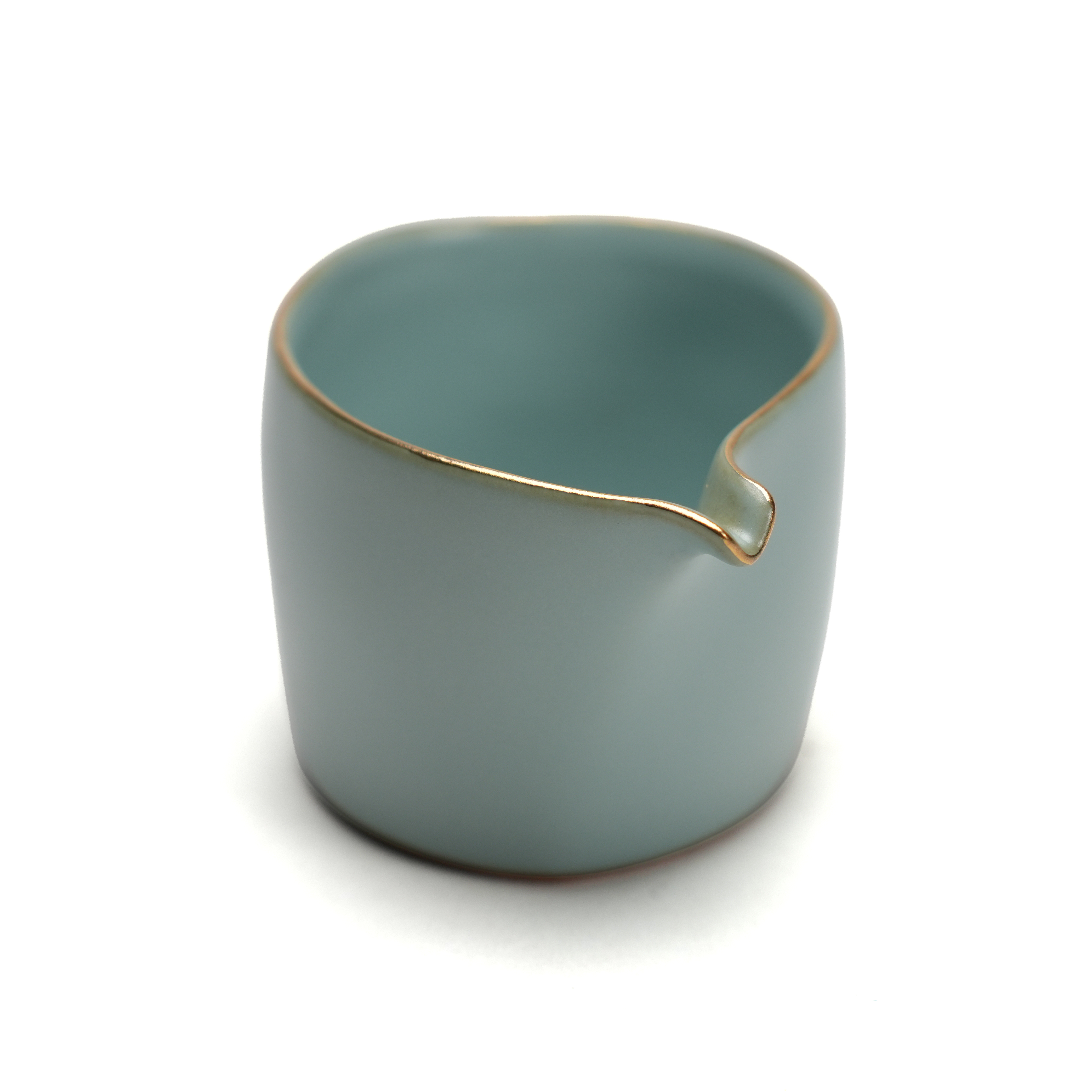 陶作坊│懷汝右茶海_粉青_杯口金