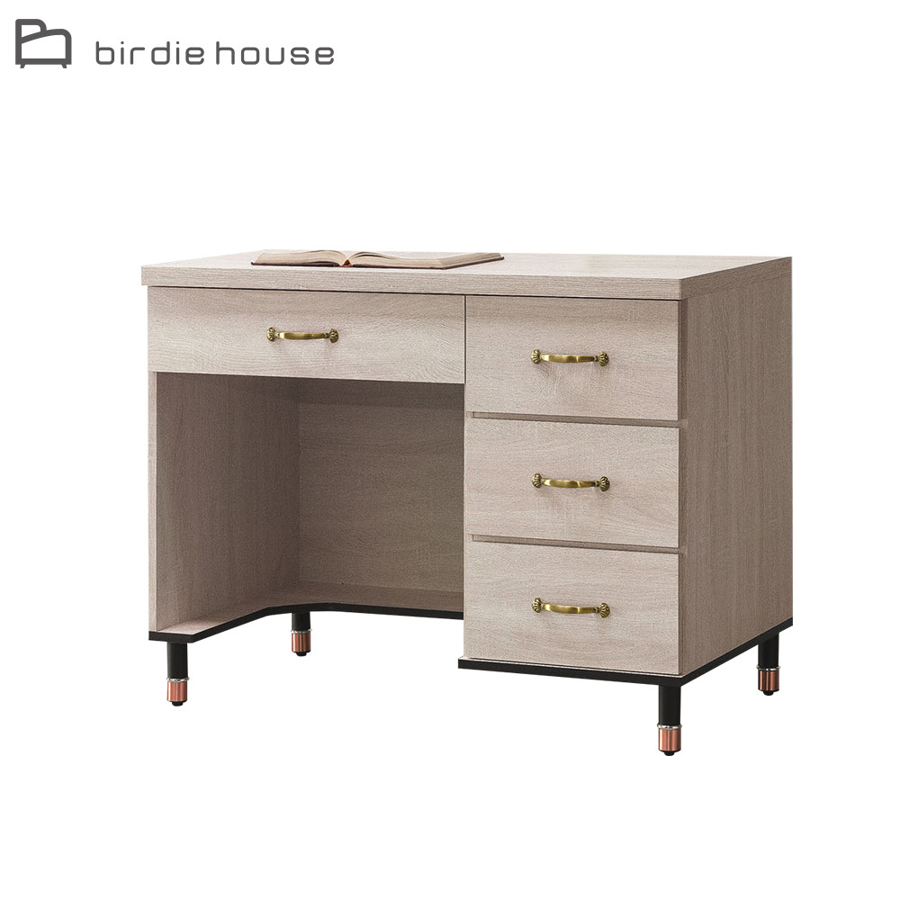 柏蒂家居-托曼3.5尺四抽書桌/工作桌/辦公桌