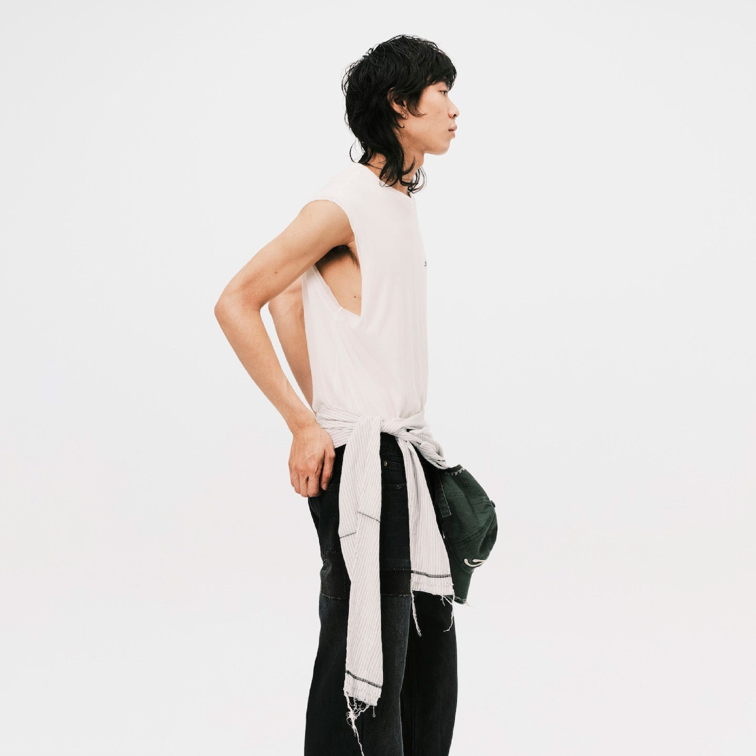 ANOWHEREMAN "A" Print Layers Tank Top