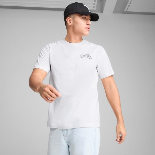 PUMA 短T 流行系列 HOTEL 白 插畫 短袖 T恤 男 62963602