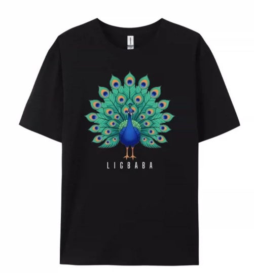 LB08 LIGBABA 孔雀開屏富貴來 "XS:胸34 長24.5 S:胸36 長25.5 M:胸38 長26.5 L:胸40 長27.5 XL:胸43 長28.5 2XL:胸45 長29.5 3XL:胸48 長30.5 4XL:胸51 長31.5 5XL:胸53 長32.5 6XL:胸55 長33.5 $499/1件 $899/2件 $1199/3件 $1596/4件