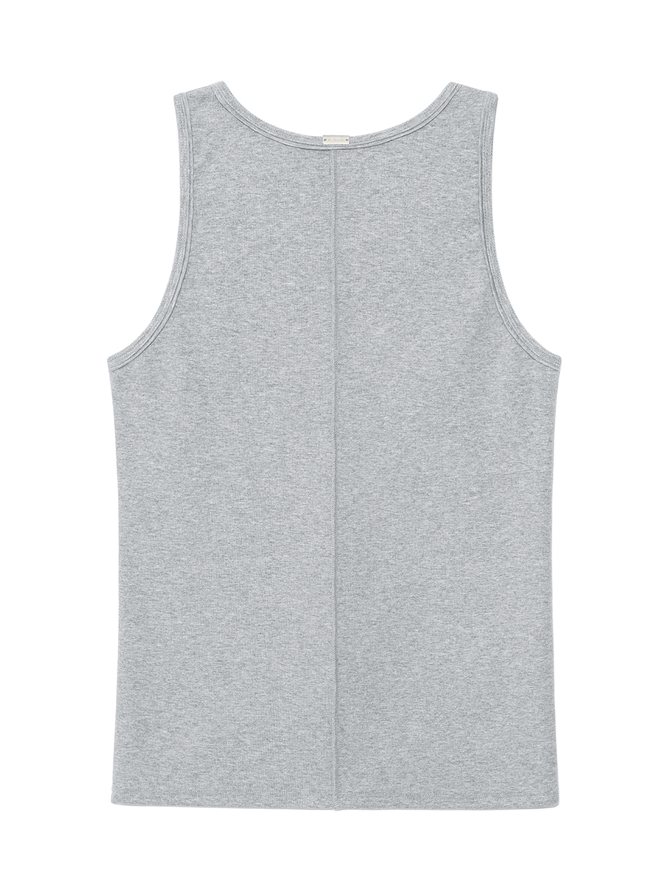 密拷邊小LOGO無袖上衣男款 灰色