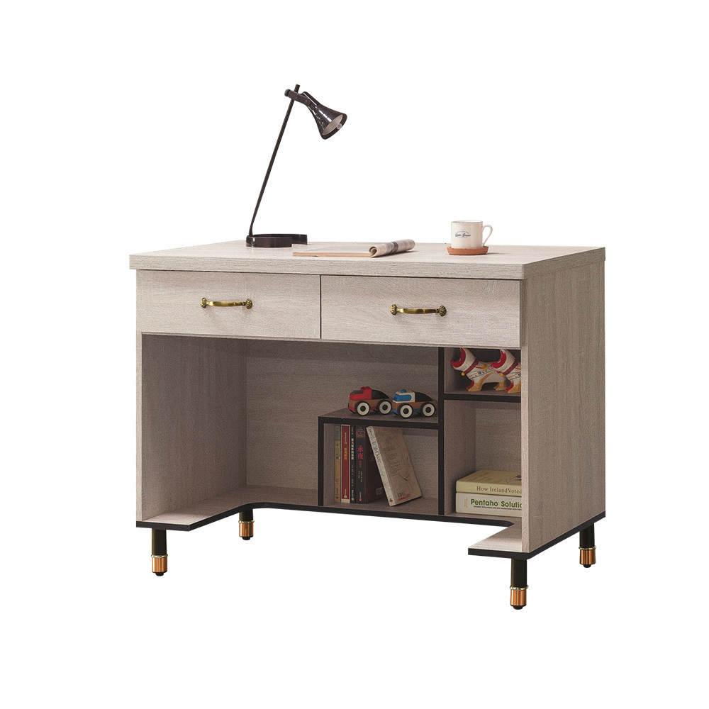 柏蒂家居-托曼3.5尺二抽書桌/工作桌/辦公桌