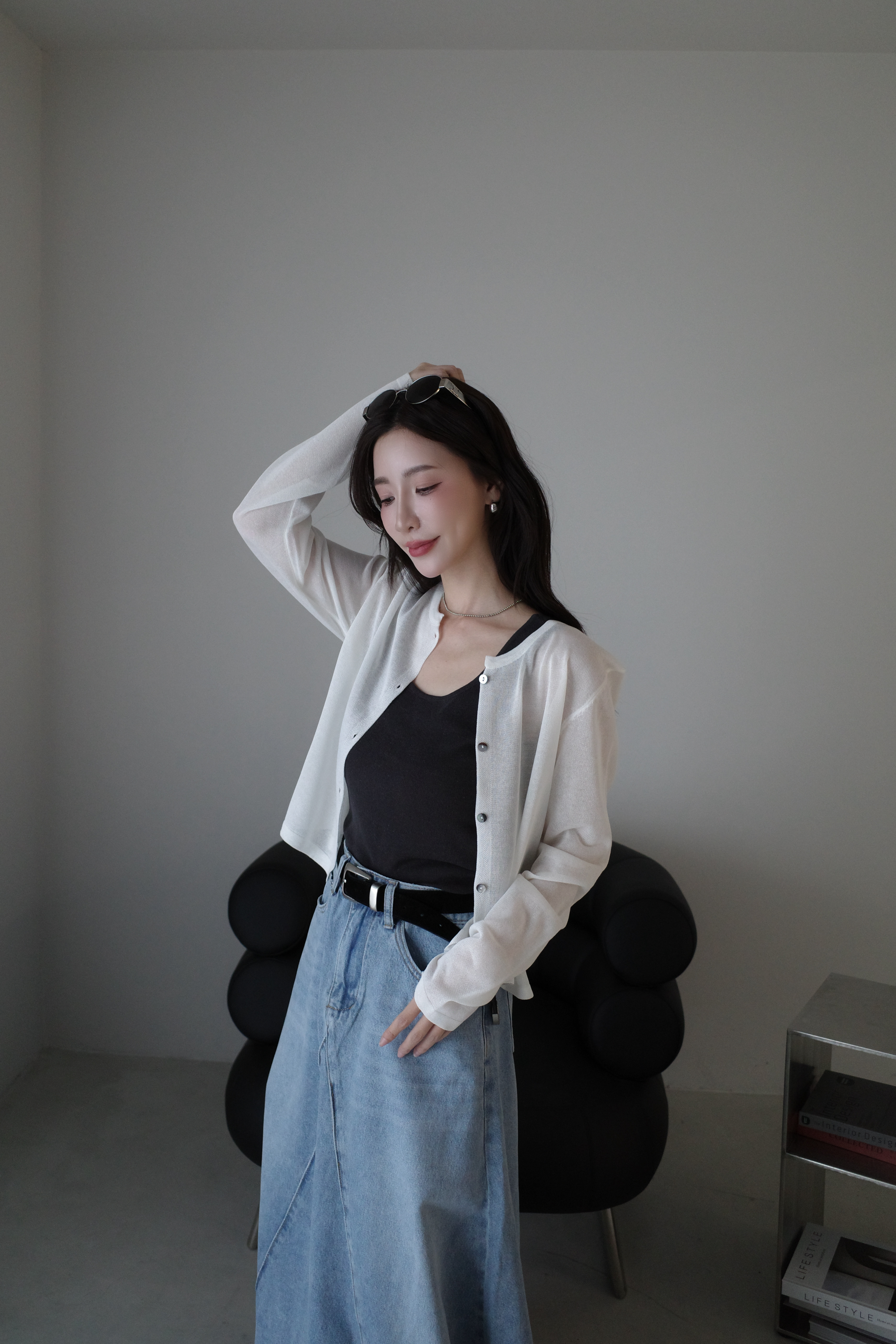 (預購)#AO10 防曬針織小外套(白/藍/粉/黃)