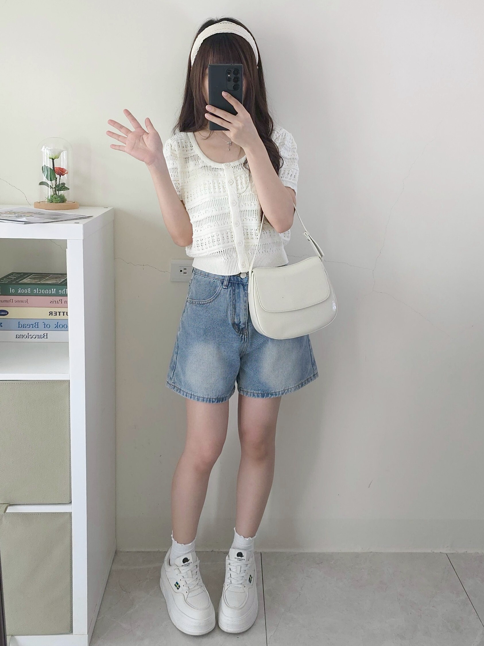 🤍法式溫柔U領緹花針織上衣 2𝐜𝐨𝐥𝐨𝐫. #A11