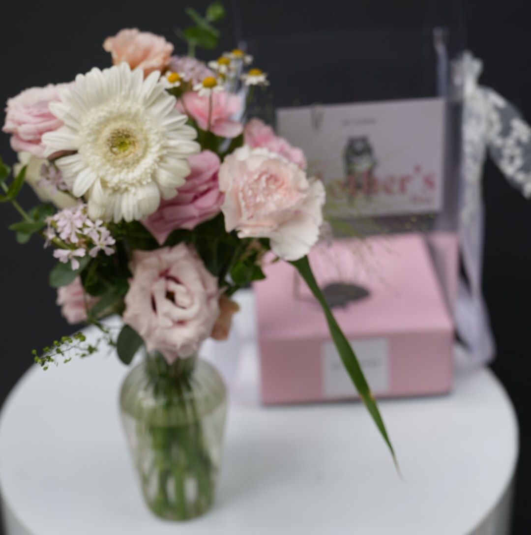 【2511FLOWER】蕾絲提盒（含花器）