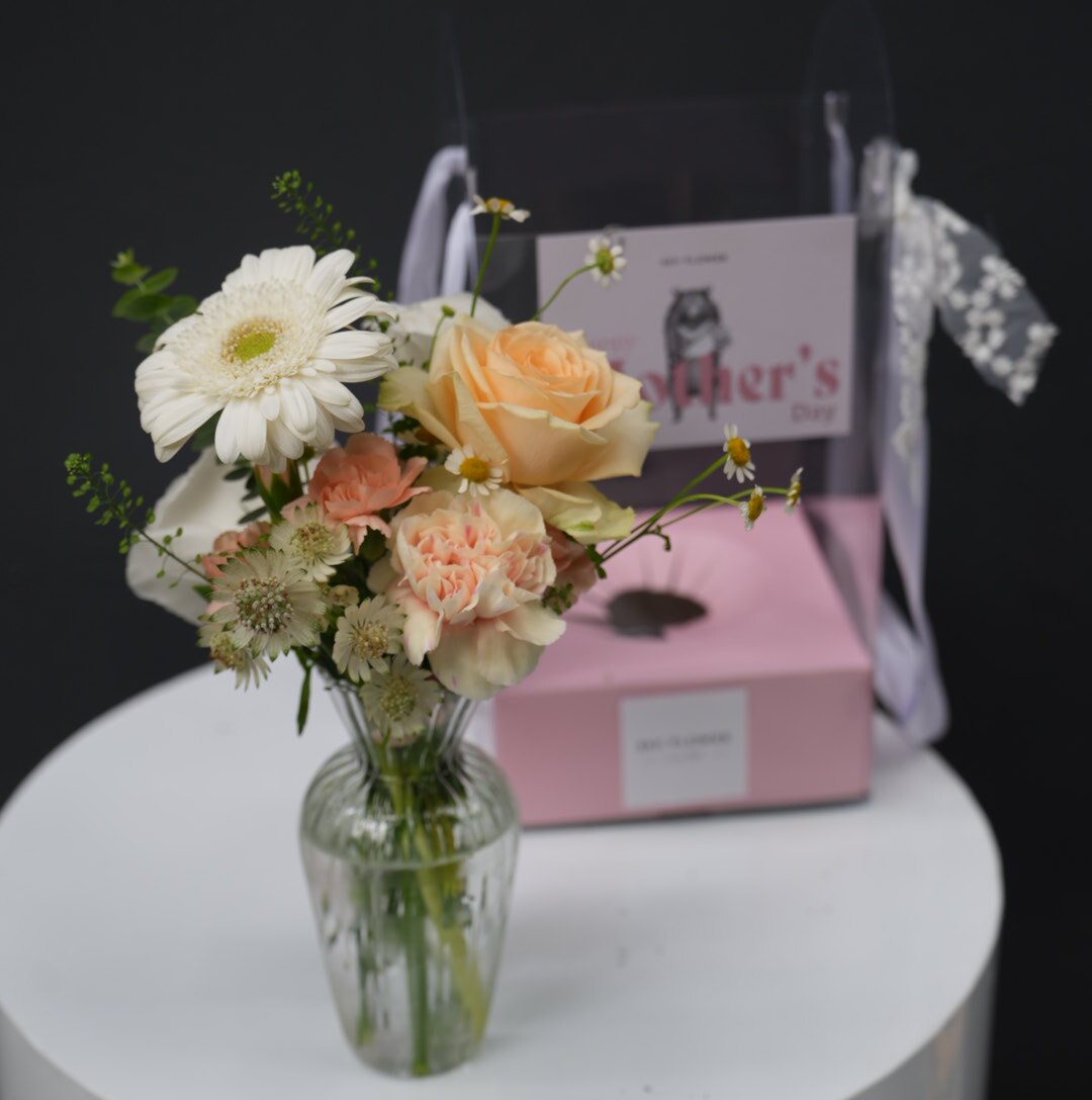 【2511FLOWER】蕾絲提盒（含花器）