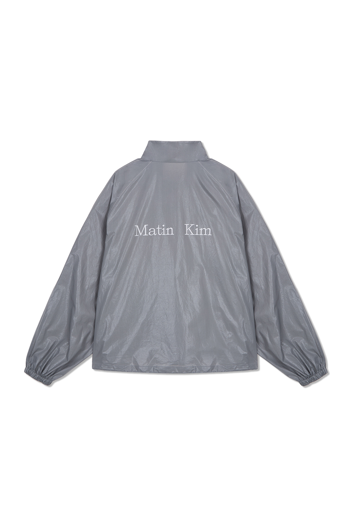 MATIN KIM LOGO風衣外套 深灰