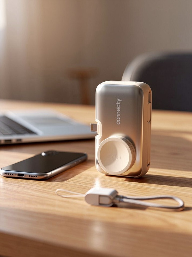 [CCC Certification Product] Connecty Power Trio 5000mah 4 in 1 Power Bank CP01