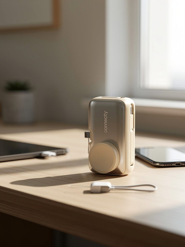 [CCC Certification Product] Connecty Power Trio 5000mah 4 in 1 Power Bank CP01