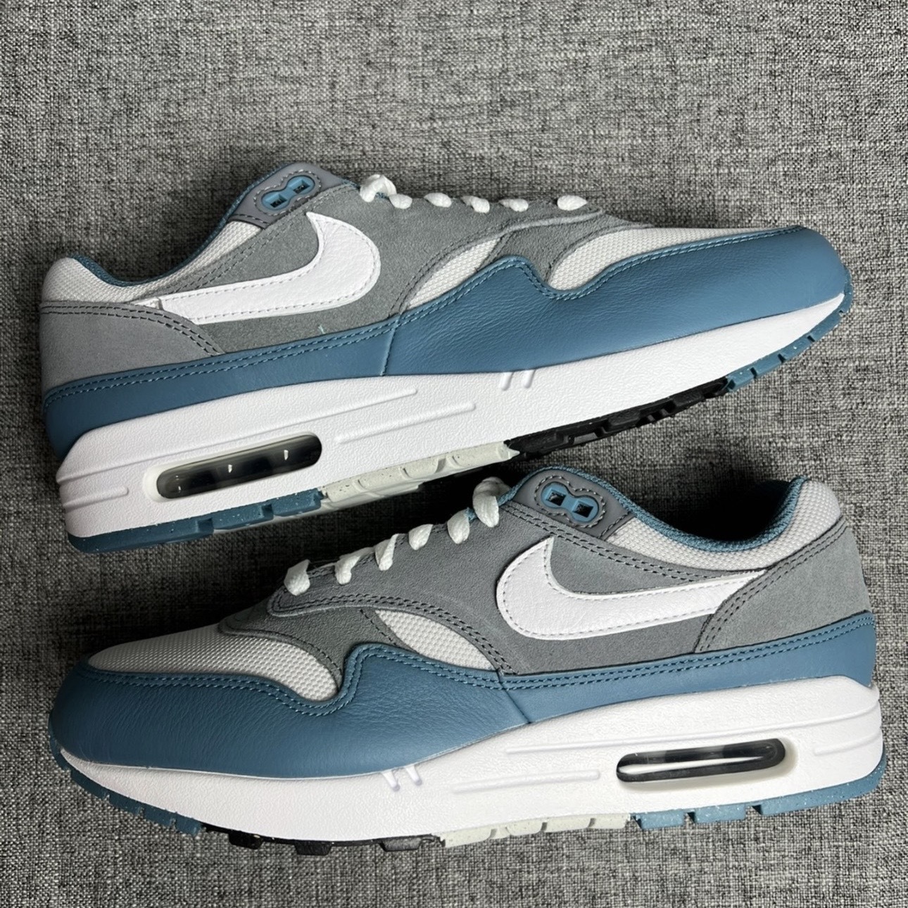 NIKE AIR MAX 1 灰藍 氣墊 減震 跑步鞋 男鞋 FB9660-001