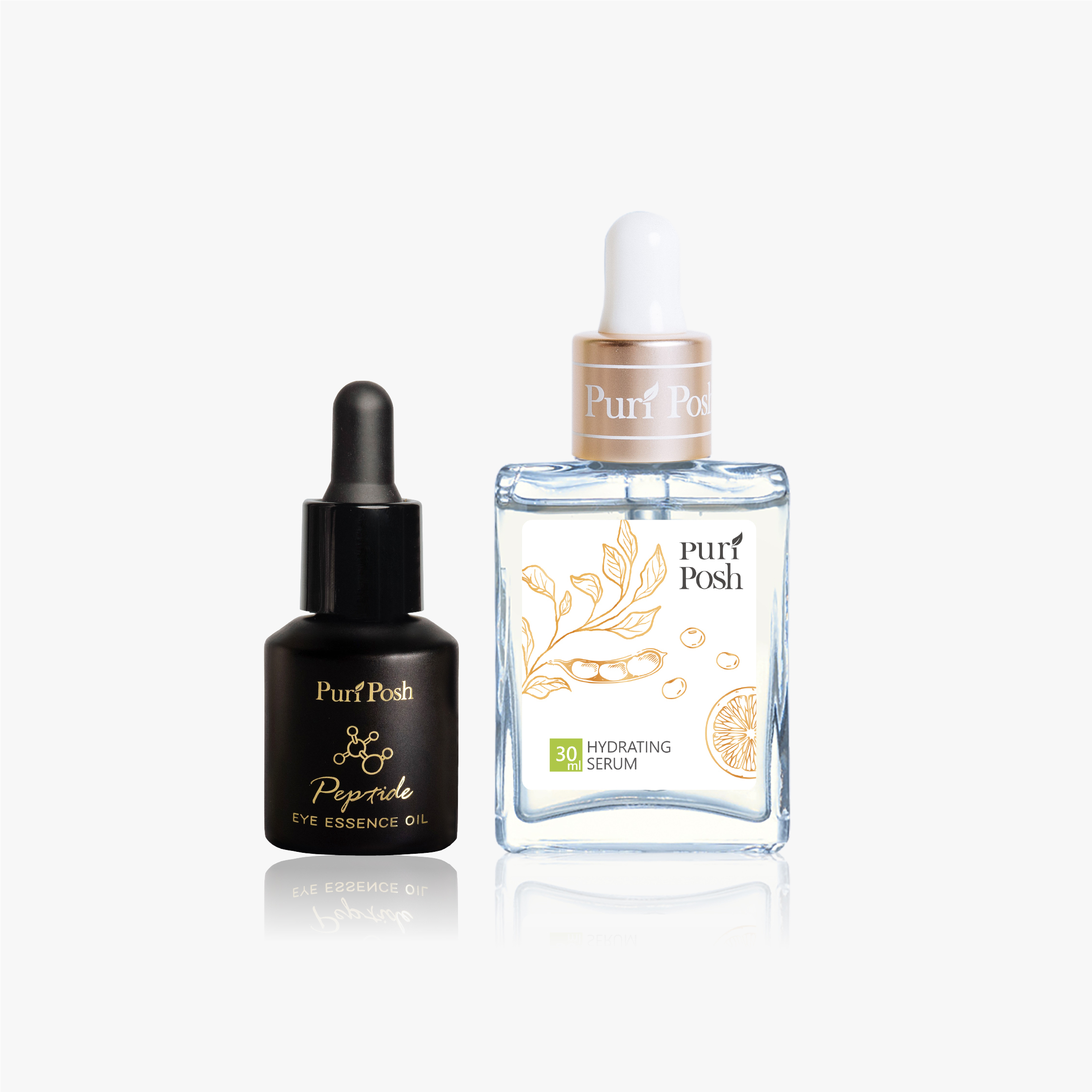 【煥妍亮白油水雙效組】PP晶肽亮眼精華油＋毛豆煥妍緊緻精華液