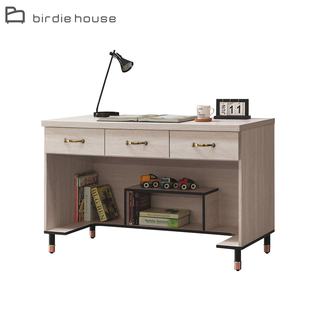 柏蒂家居-托曼4尺三抽書桌/工作桌/辦公桌