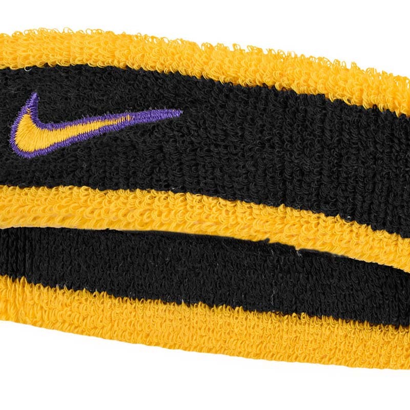 NIKE SWOOSH CLASSIC 運動 頭帶 黃黑色 N1012407009OS [台灣現貨]