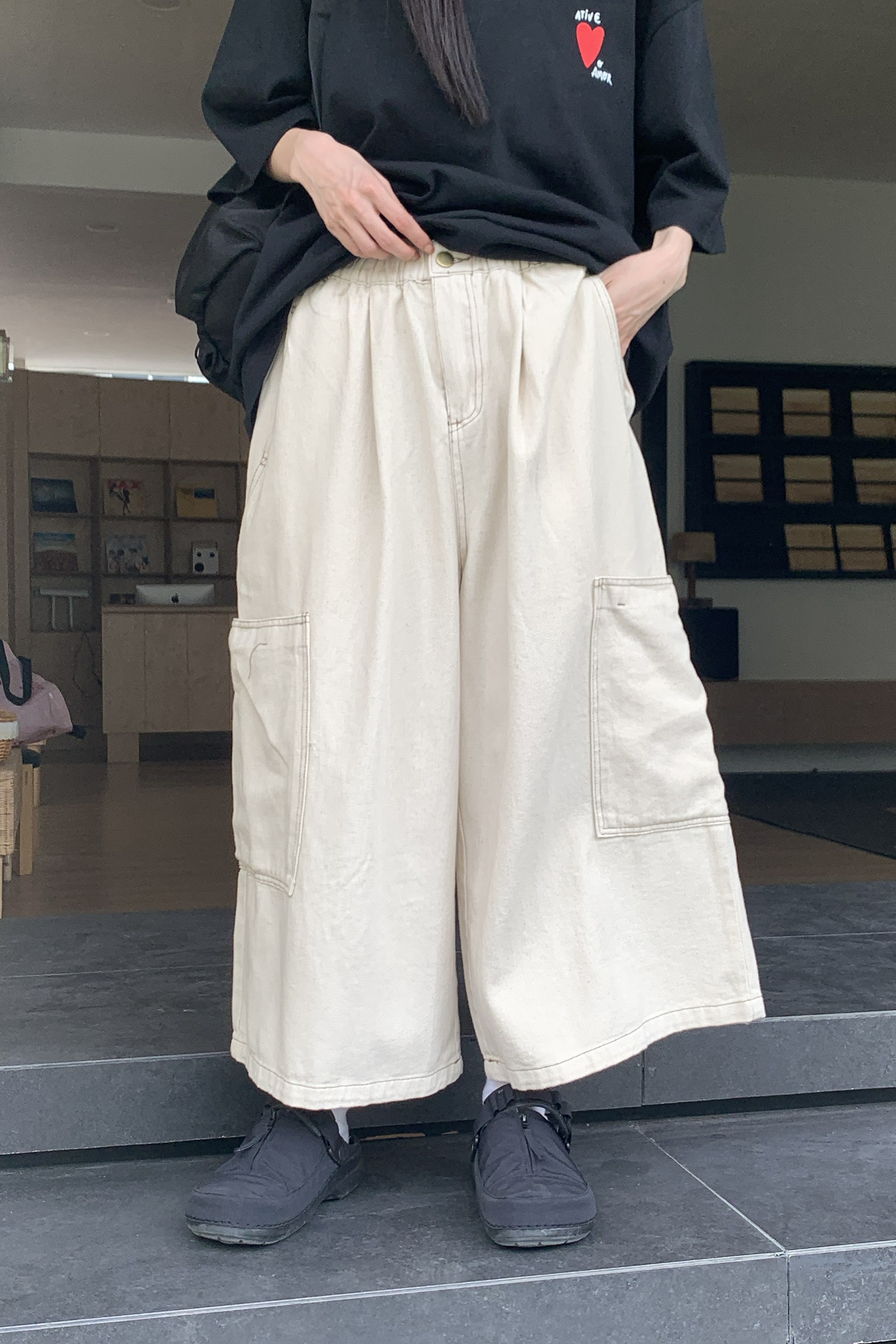 Vibrant｜百搭日常九分寬褲 2色