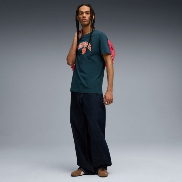 PUMA 短T 流行系列 SPORTS LEGACY 綠色 短袖 T恤 男 63210575