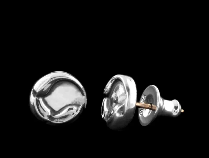 K&F Earring: Flow Medallion Stud