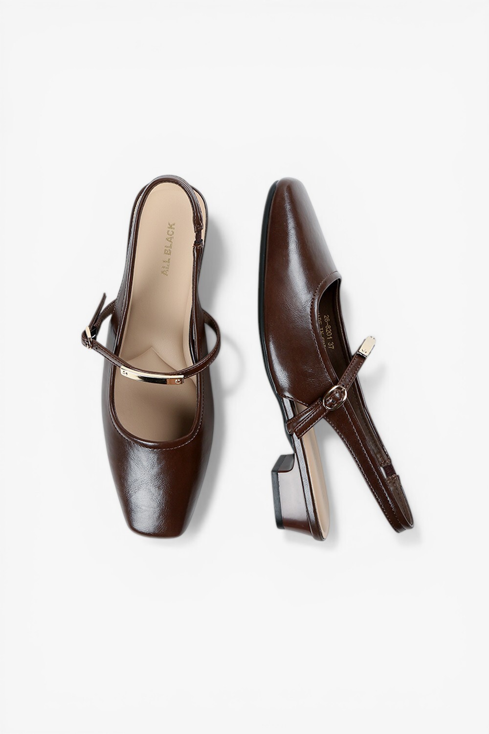 Metal Jane 方頭瑪麗珍後條帶涼鞋