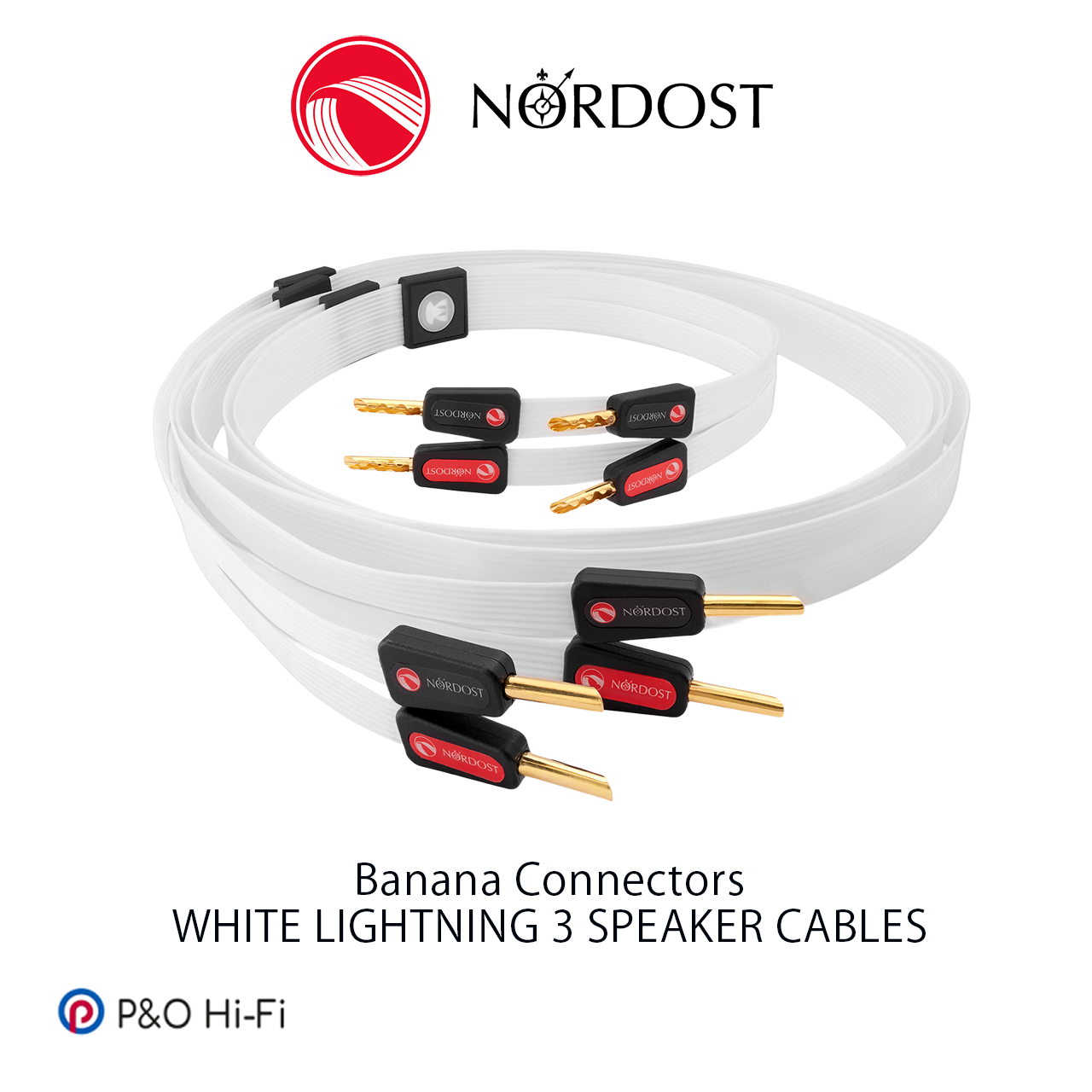 NORDOST WHITE LIGHTNING 3 喇叭線 (蕉插) (一對)