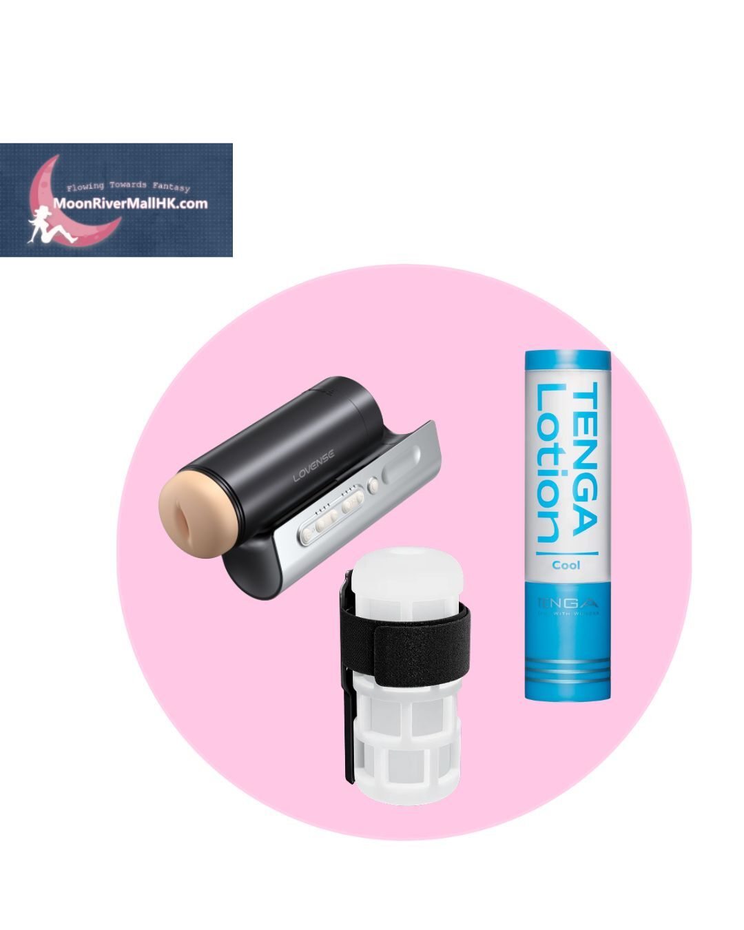 終極冰酷沉浸包 – Lovense Solace Pro + Grip Kit + Tenga 冰涼潤滑劑