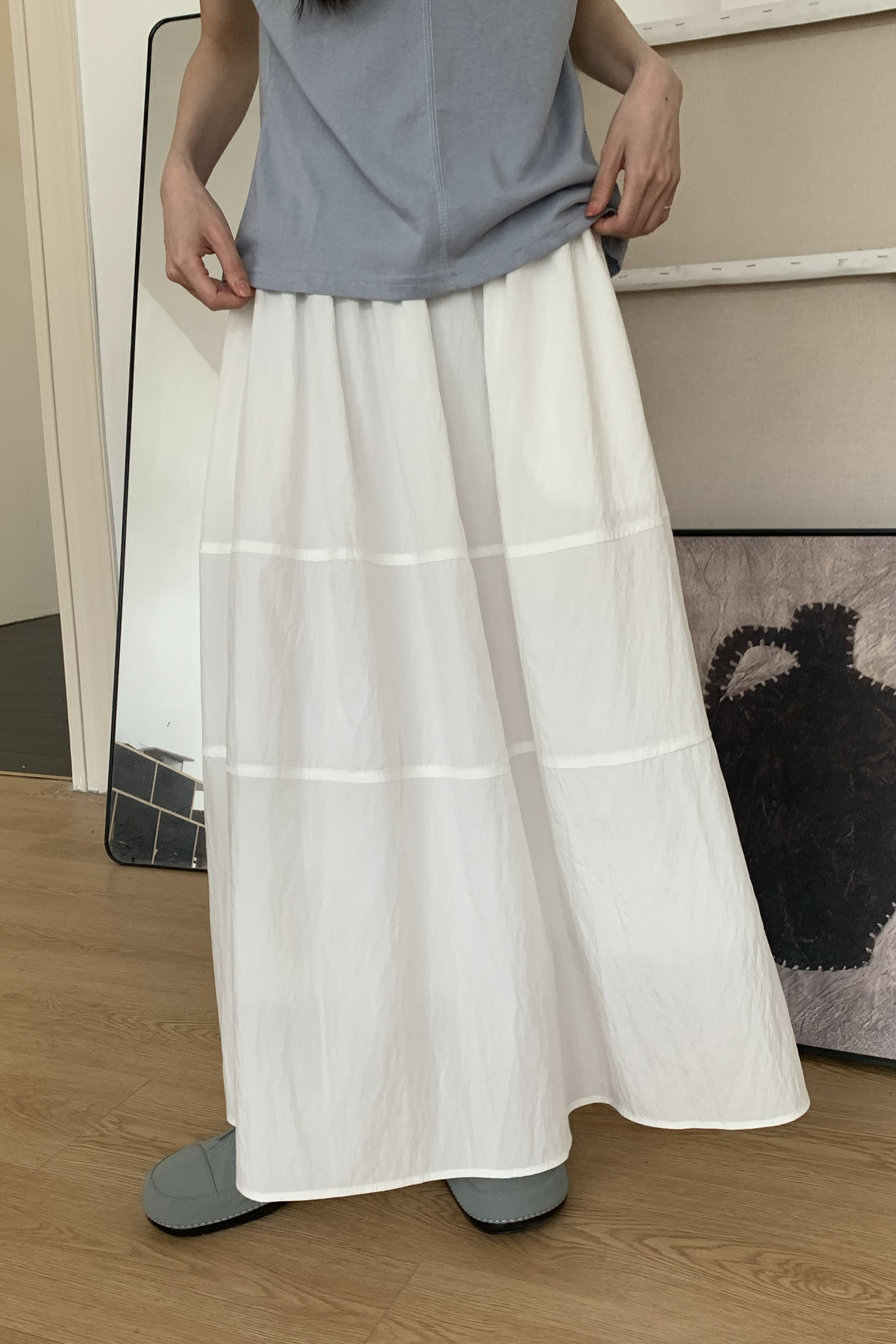 Vibrant｜層層拼接感半身裙 3色