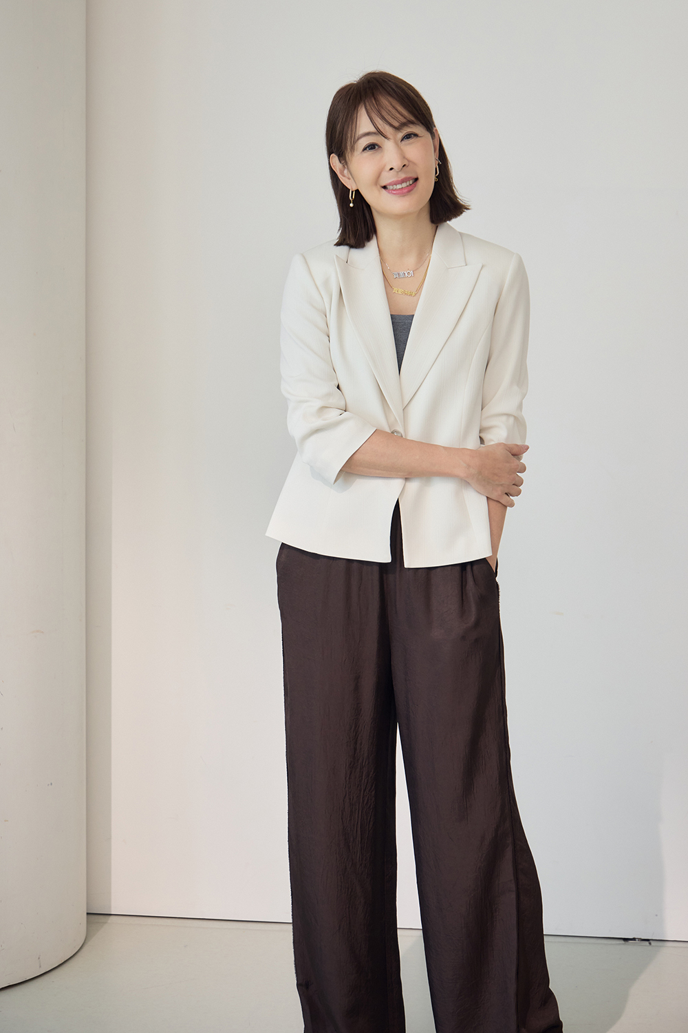 CH聯名系列-職場女神日本三醋酸收腰西裝外套-3色