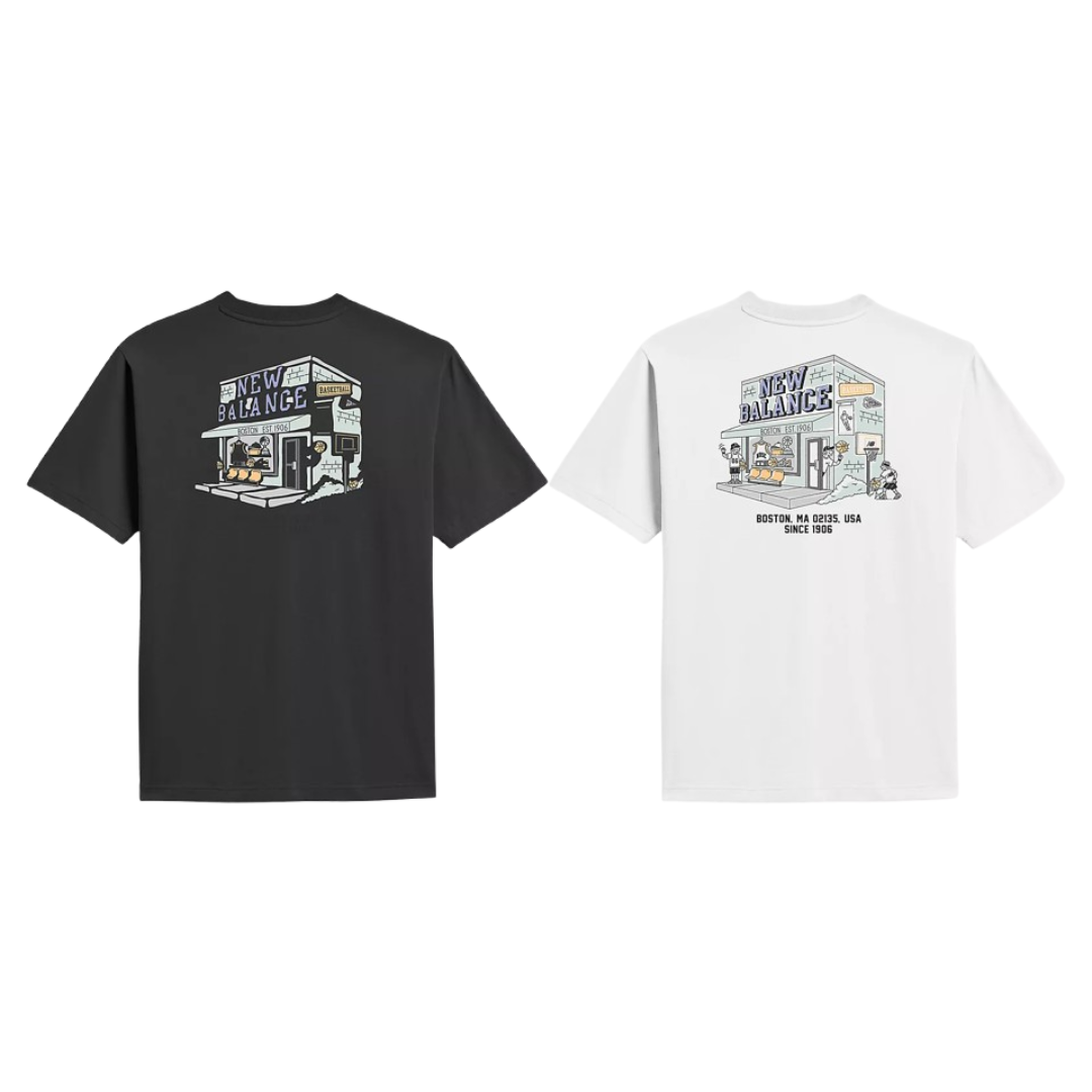 【官網限定】New Balance "NB Boy" Storefront 門店 短T 黑 白 MT6100NN IV