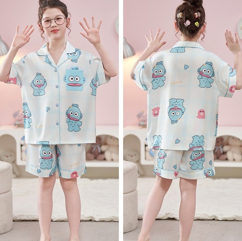 【醜魚漢頓】夏季短袖睡衣套裝（親子款）