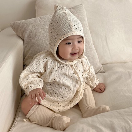 JUUNEEDU baby 純棉 寶寶包屁衣&帽子套裝