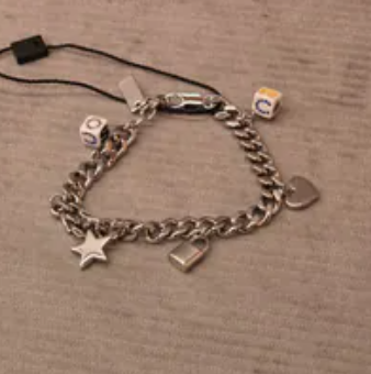 [S] MARC JACOBS SILVER MULTI 4S5JBR001J25-098 MINI ICON BRACELET, 196611287555 (SMJ672)