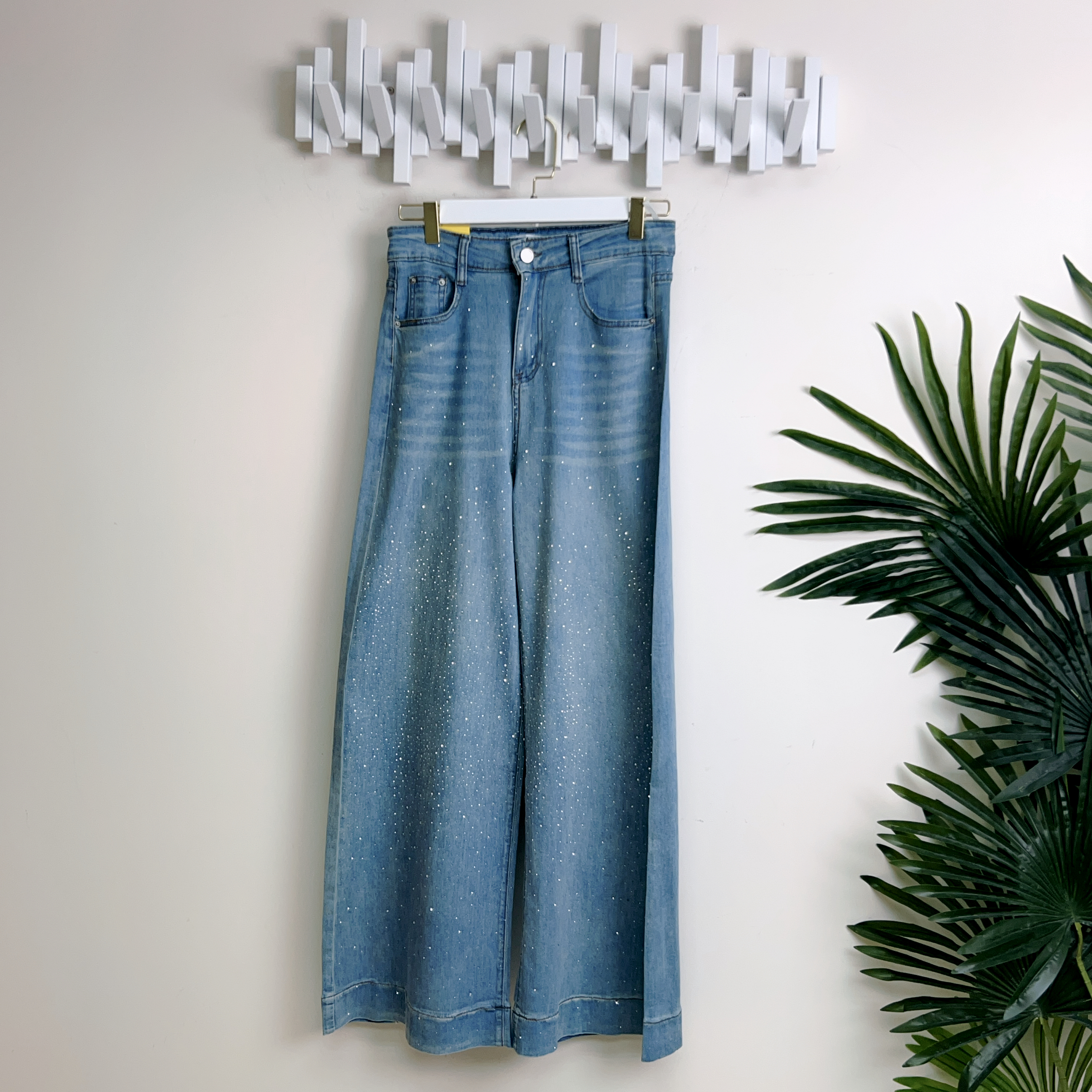 洗水燙石軟牛仔褲(腰S:26-28/ M:28-30/L:30-32/XL:32-34吋）26034 #2404clo