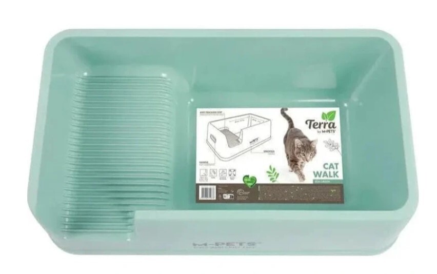 M-Pets 貓廁所 TERRA 84x48x25.5cm - 海洋綠