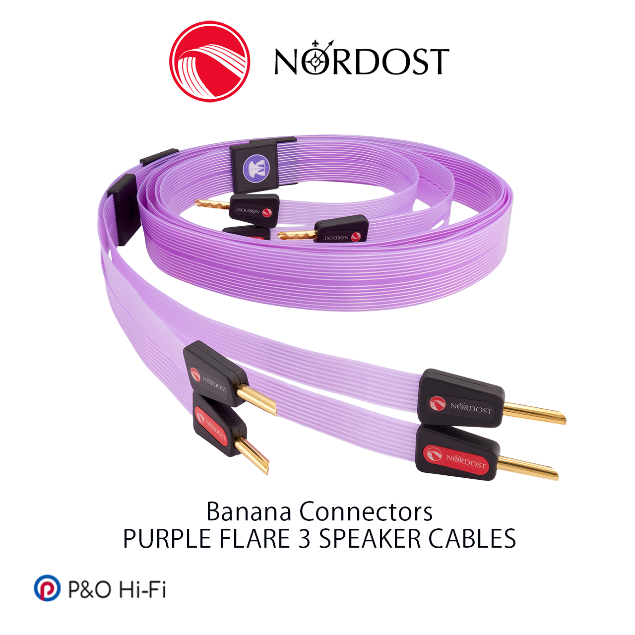 NORDOST PURPLE FLARE 3 喇叭線 (蕉插) (一對)