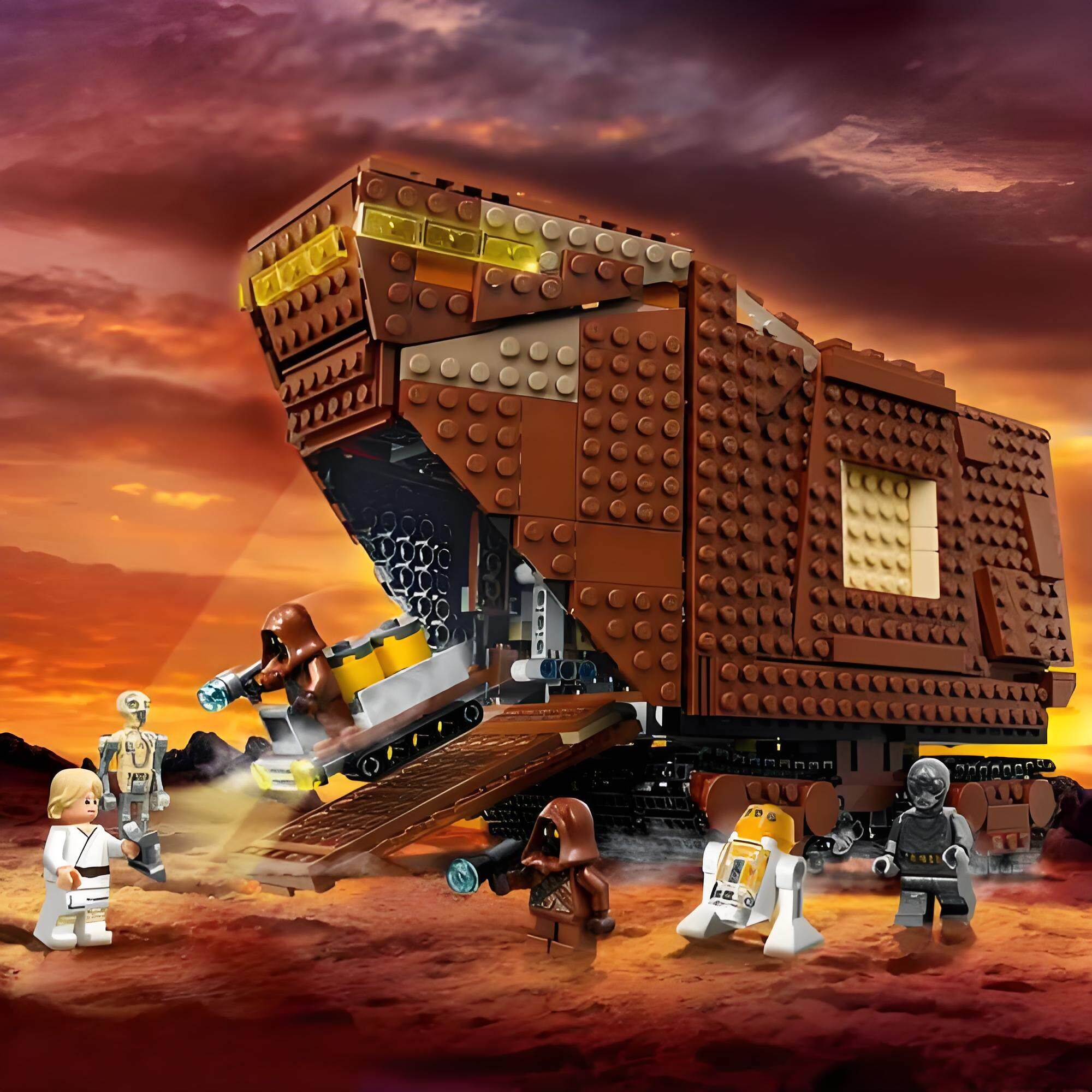 Star Wars A New Hope Sandcrawler Building Set Fit Lego NO BOX NA002