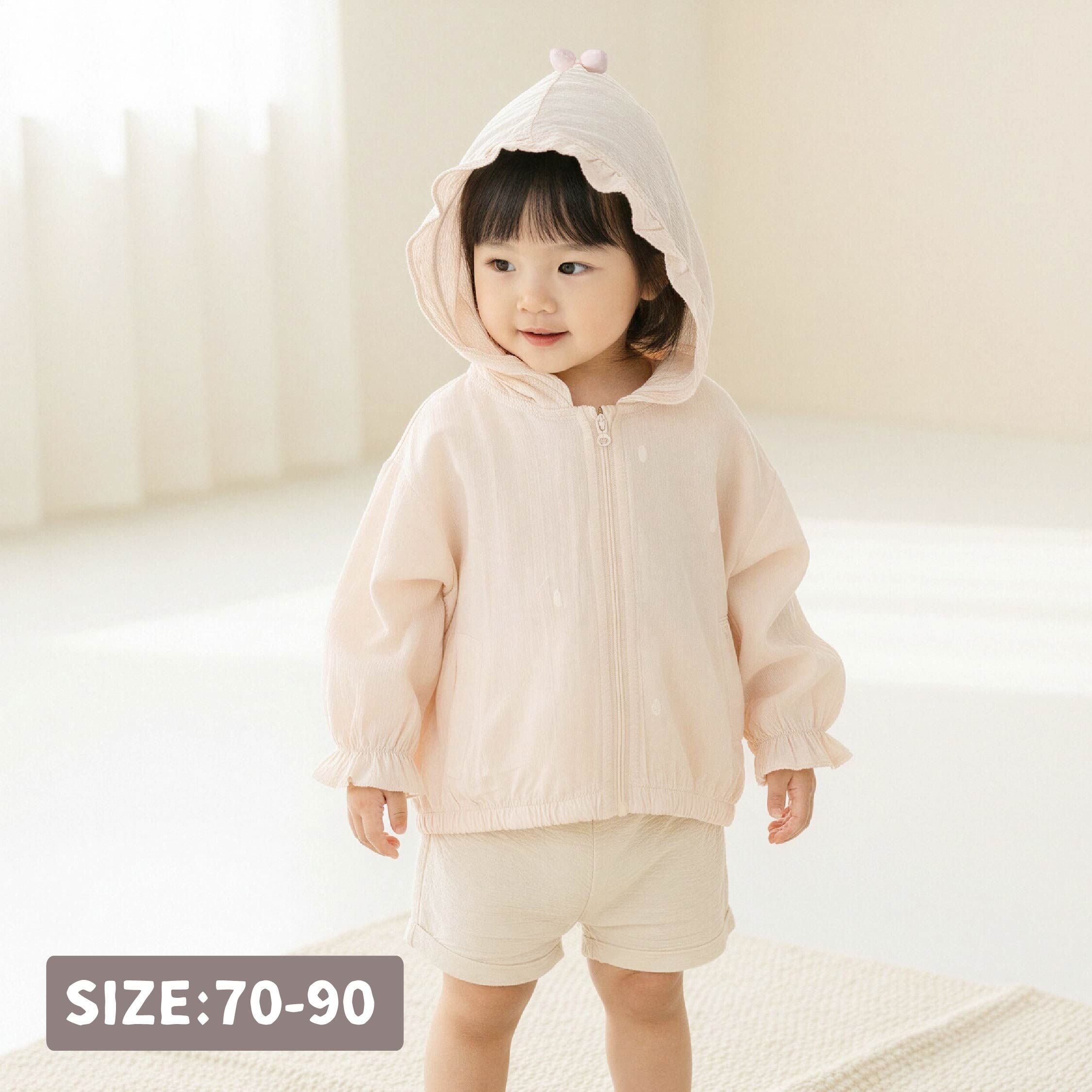 甜美立體蝴蝶結連帽外套 (H60029)