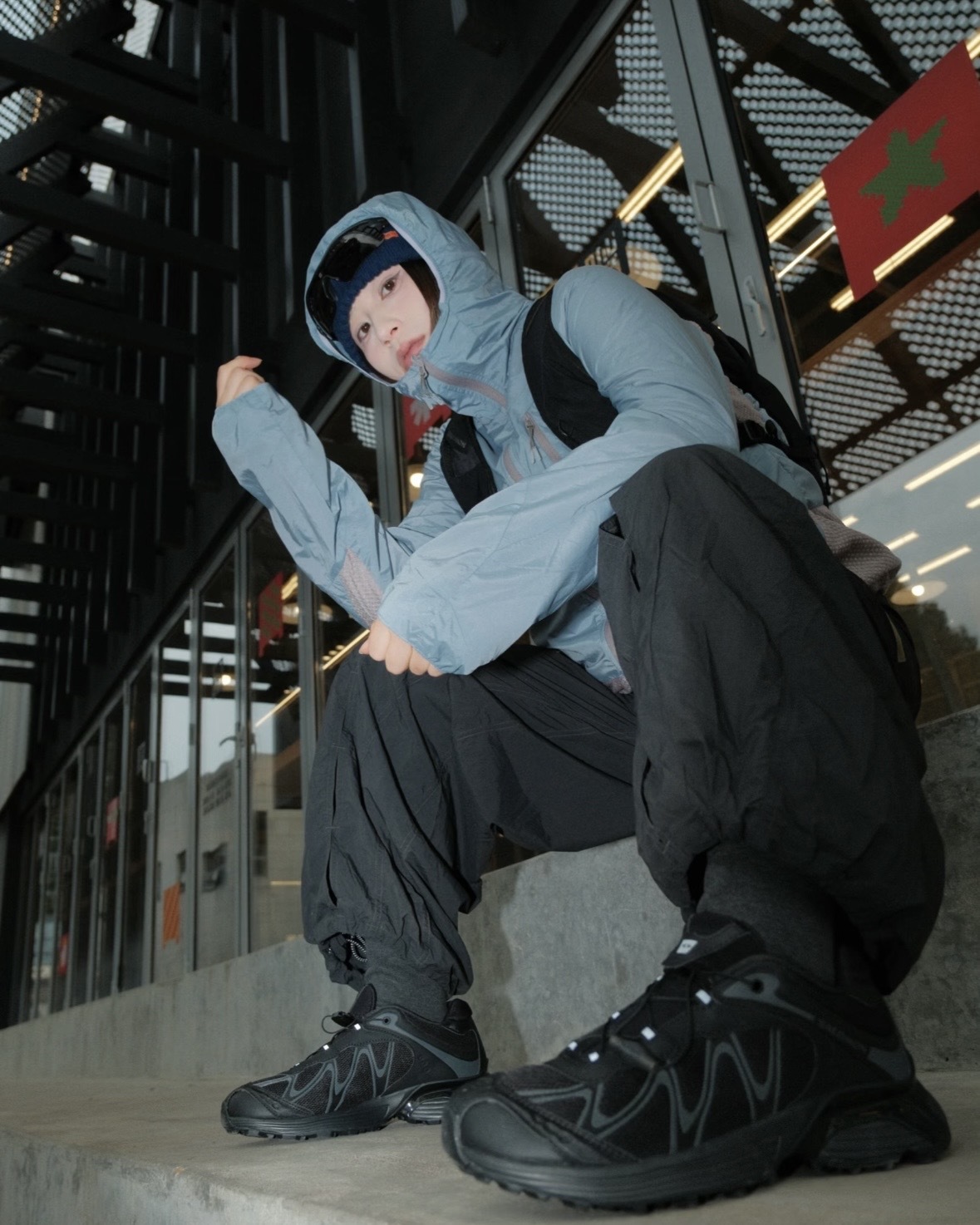 Salomon XT-Whisper 機能 反光 波浪 網布 透氣