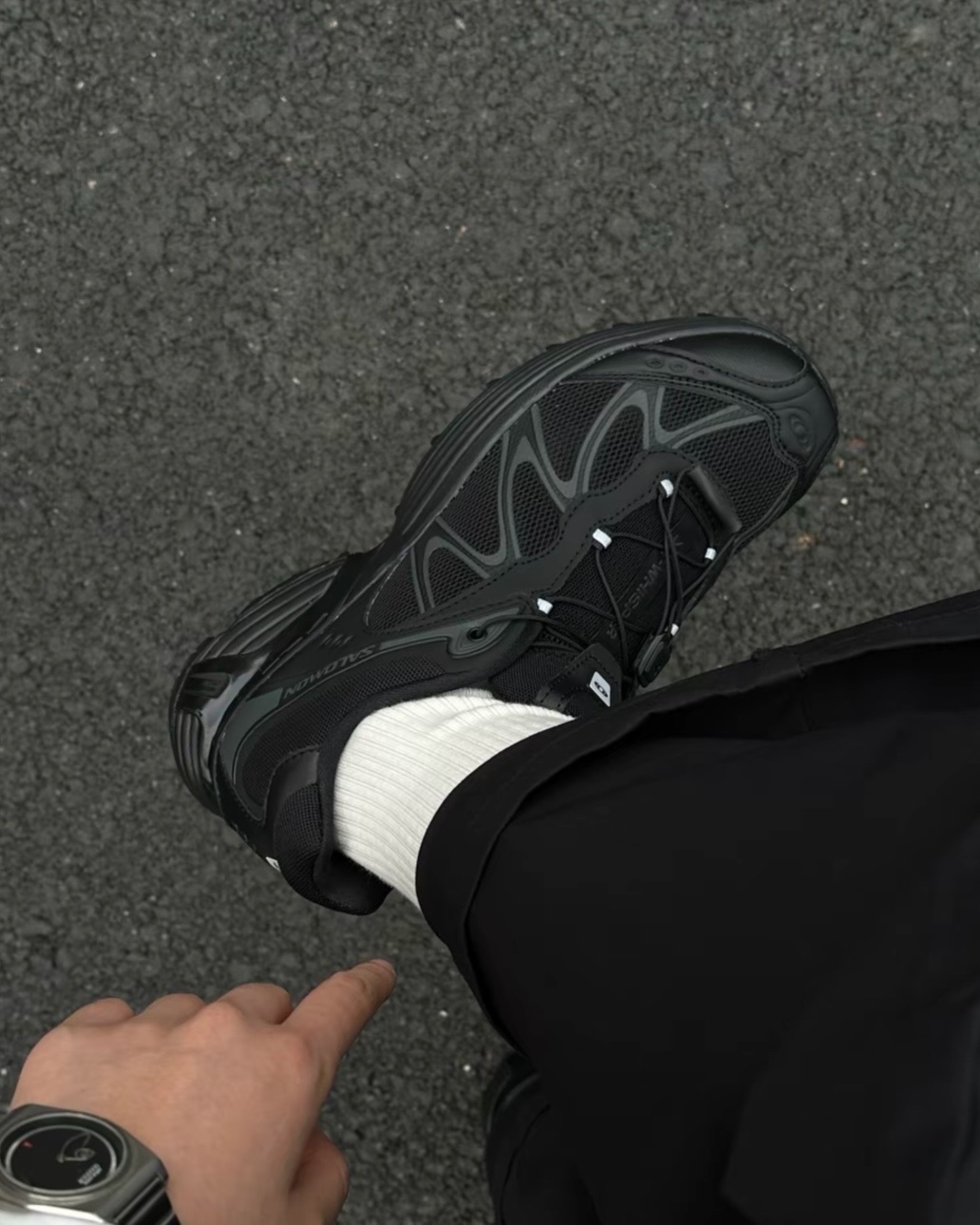 Salomon XT-Whisper 機能 反光 波浪 網布 透氣