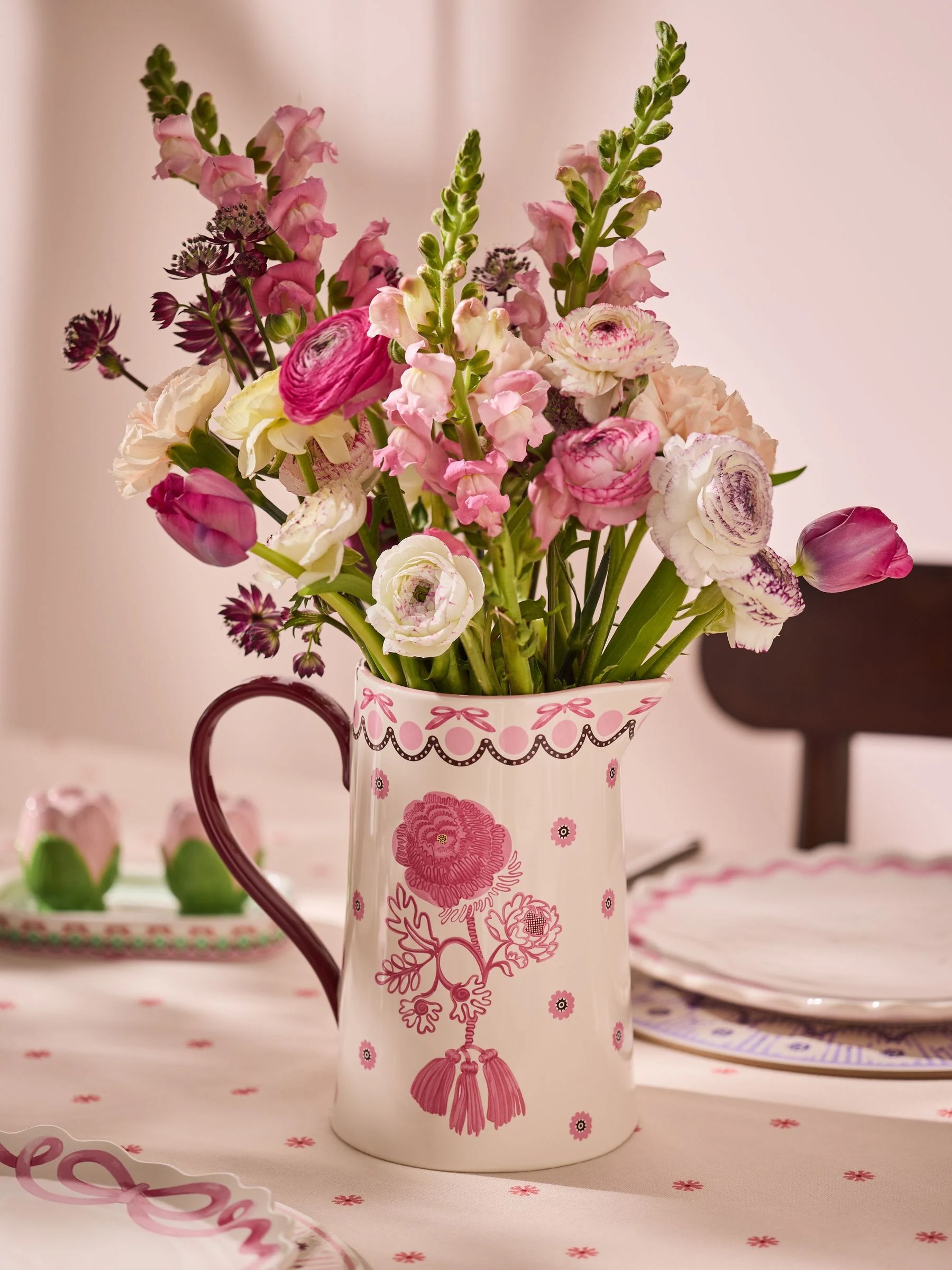 Spitalfields Silk 陶瓷造型花器/水壺|Cath Kidston台灣官方網站