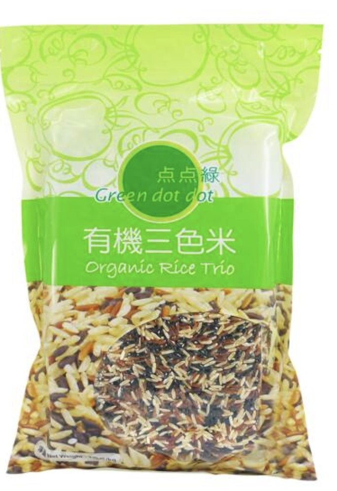 O1:點點綠 有機三色米 (1公斤)
