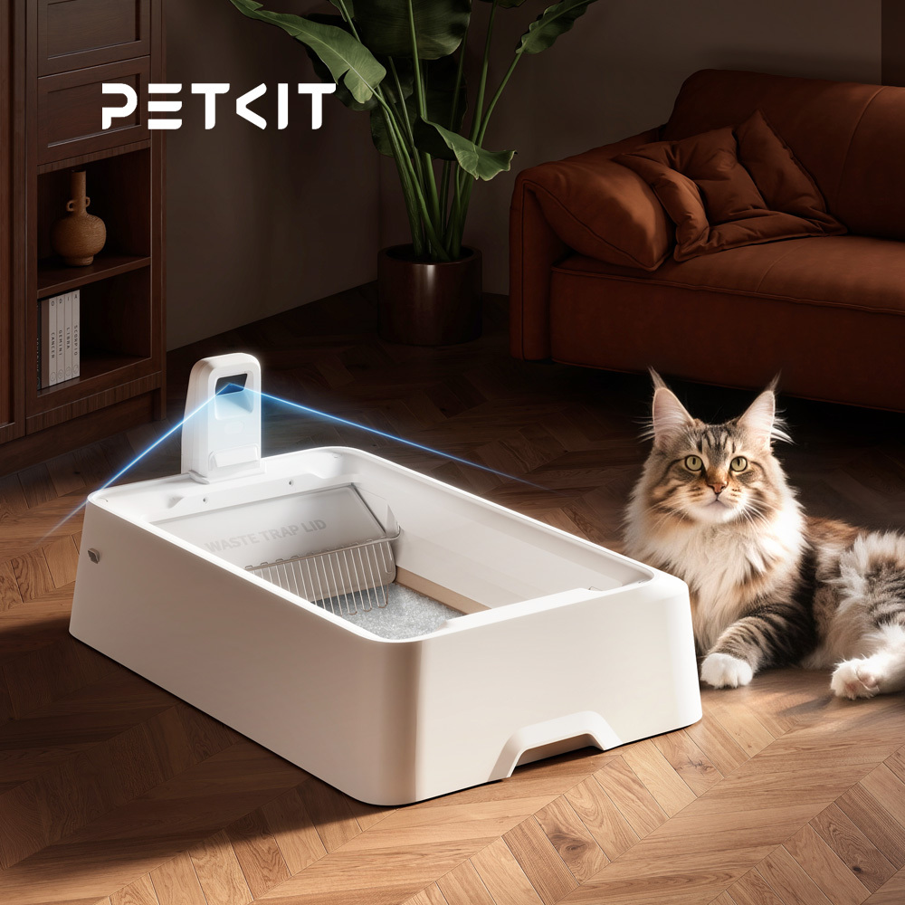 【早鳥預購】PETKIT 佩奇｜智能開放式雙翼水晶貓砂機