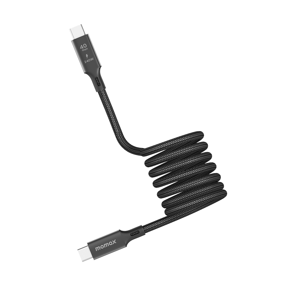 Mag.Link  240W USB-C to USB-C USB 4 40Gbps 磁吸充電線-(1.5m)-黑