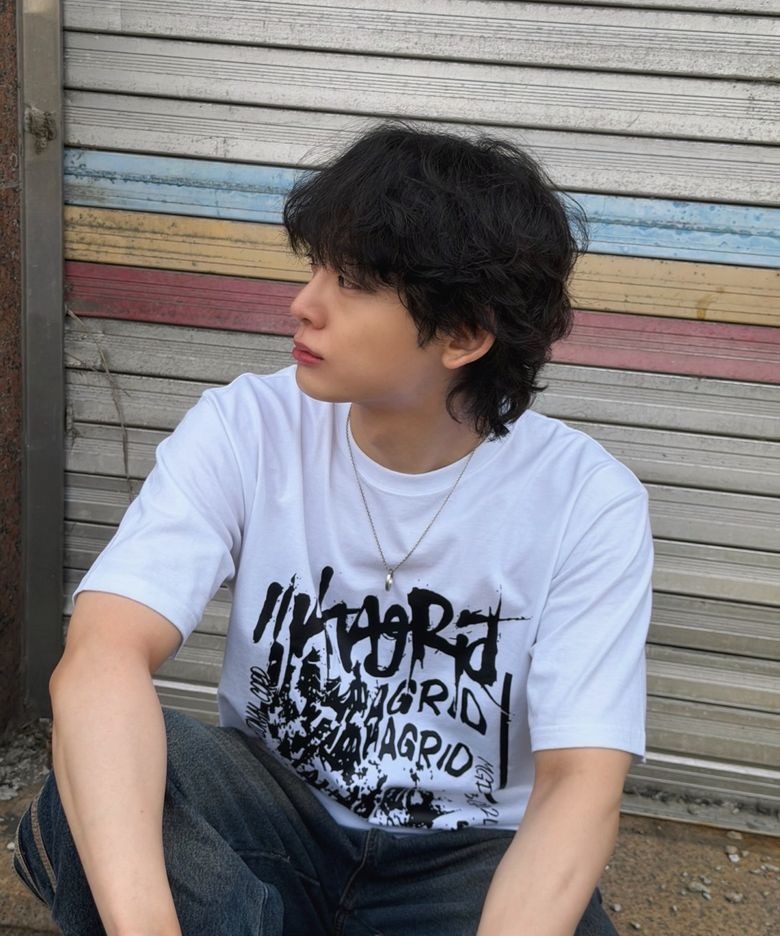 【預購】韓國代購 Mahagrid 尹淨漢 實著 Corp Tee 經典 美式塗鴉 短袖 T-Shirt 全圓佑 同款