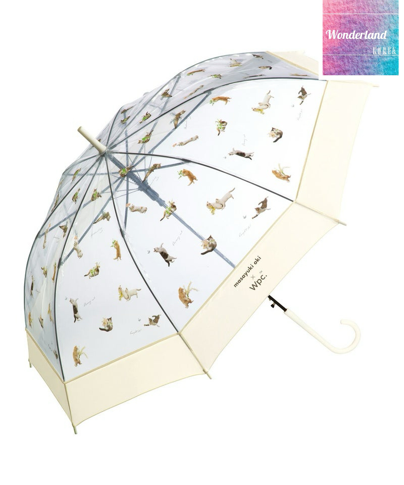 W68 W042259 貓貓半透明長傘(390g)