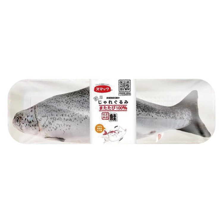 Smack日の味 木天蓼魚型 貓玩具(三文魚) 30cm