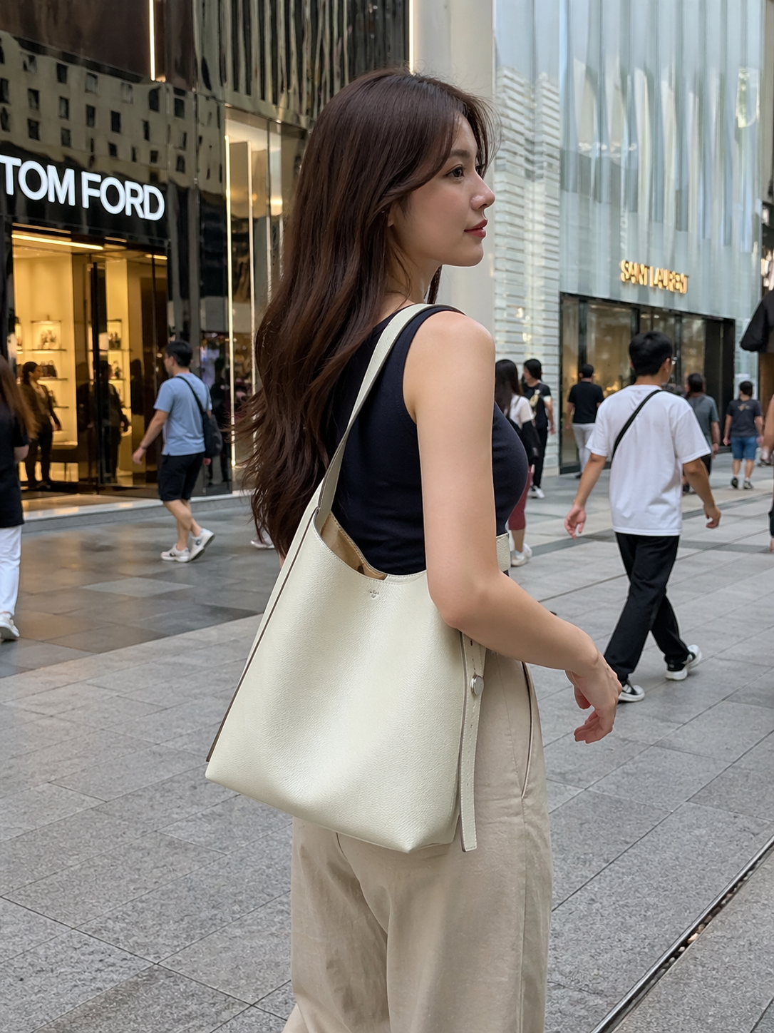 【現貨】Tory burch ROMY HOBO BAG 荔枝皮紋 小型肩背包 女包 包包 TB