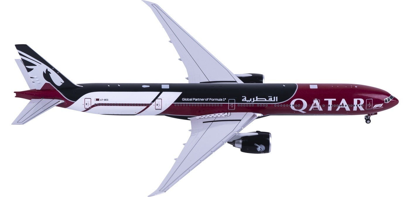 NG Model 1/400 卡達航空 波音777-300ER A7-BEG F1 一級方程式特別塗裝