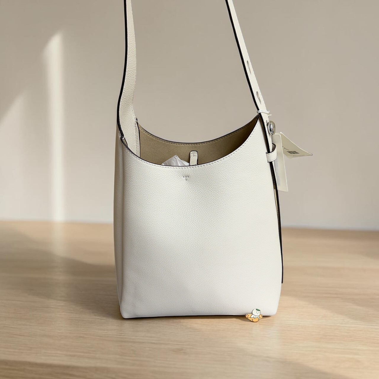 【現貨】Tory burch ROMY HOBO BAG 荔枝皮紋 小型肩背包 女包 包包 TB