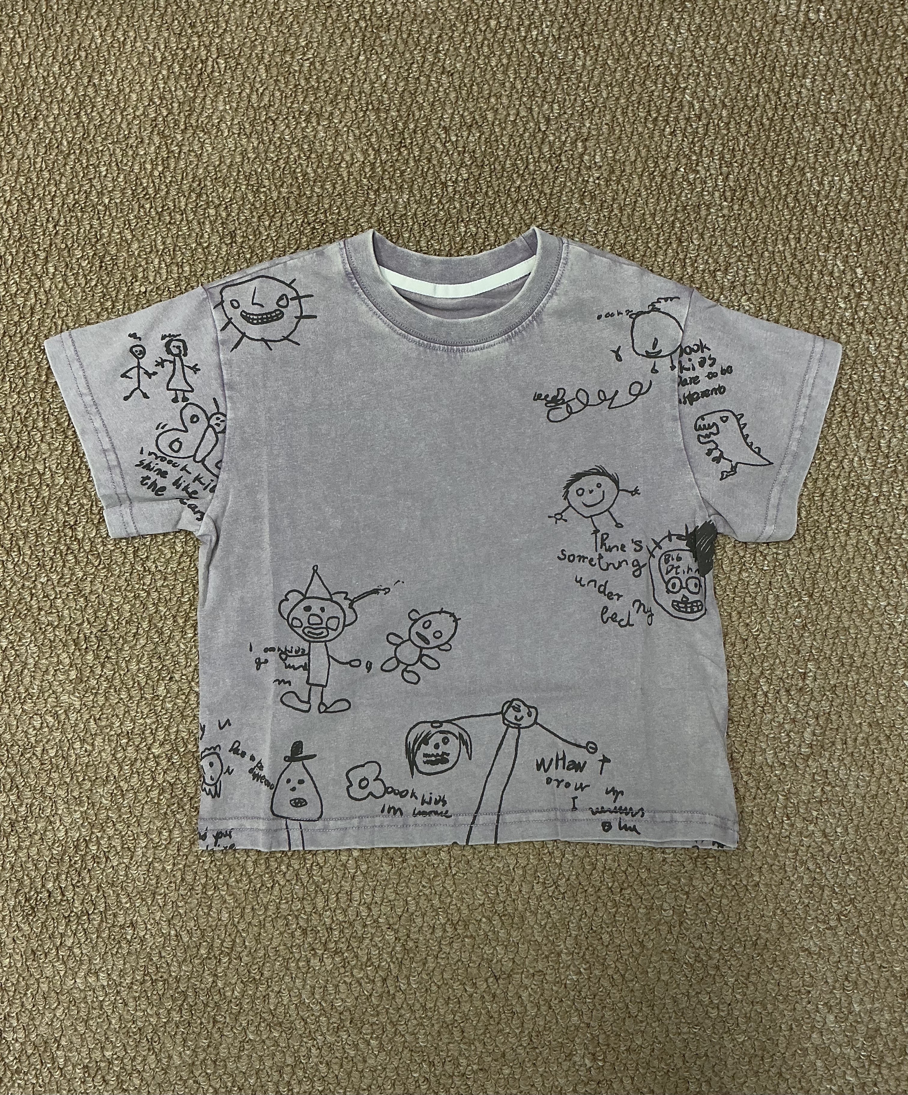 A04961水洗色插畫上衣